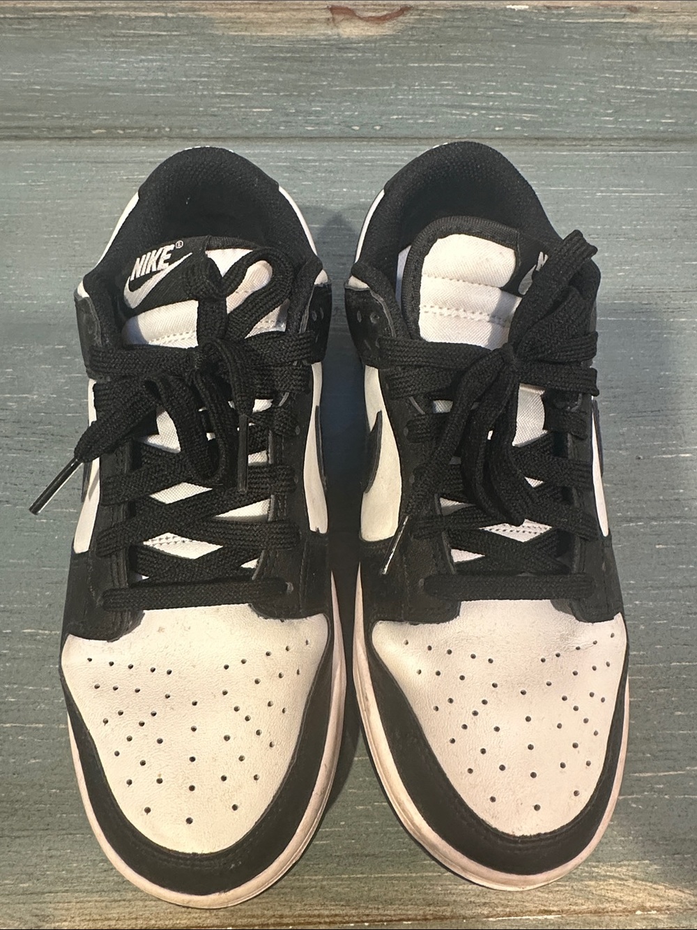 Nike Black and White Low-Top Sneakers — Classic Two-Tone